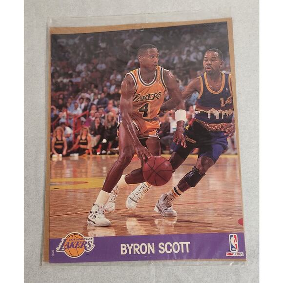 NBA Hoops Action Photos Michael Jordan, A. C. Green, Byron Scott 1990-1991 New - Picture 3 of 5